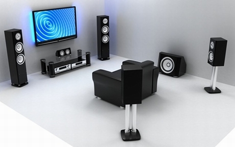 Sơ đồ bố trí loa đối với hệ thống home theater 5.1