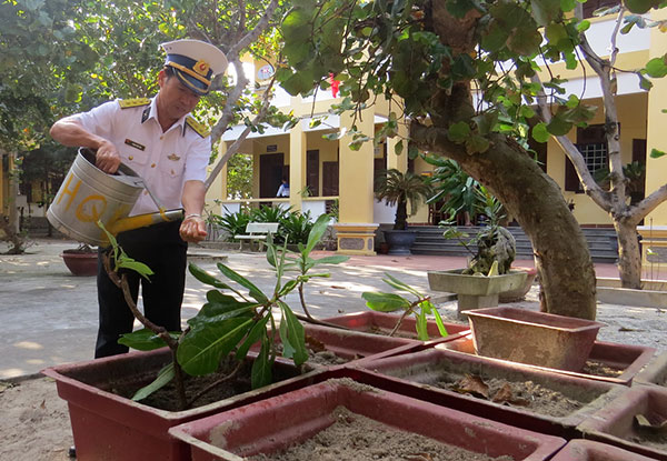 Sắc xanh ở Trường Sa