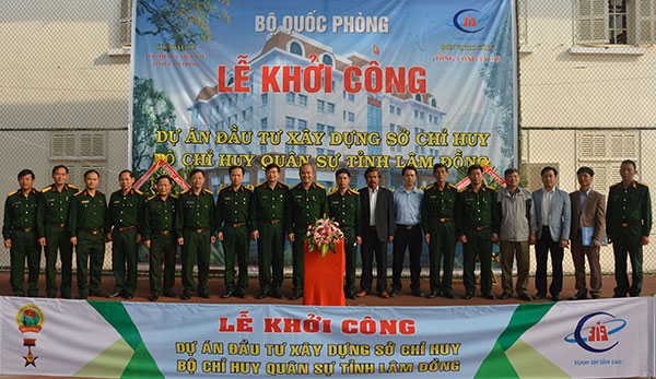 Khởi công xây dựng Sở chỉ huy - Bộ CHQS tỉnh Lâm Đồng