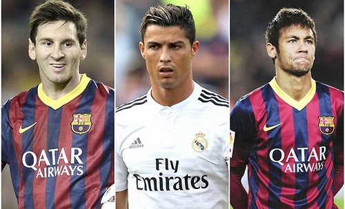 Messi, Ronaldo, Neymar vào top 3 đề cử &quot;quả bóng Vàng 2015&quot;