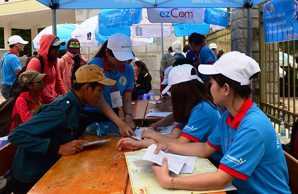 Sinh viên Đại học Đà Lạt tình nguyện vì cuộc sống cộng đồng