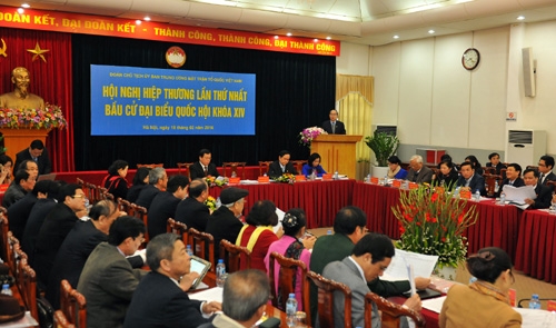 Chủ tịch Ủy ban Trung ương MTTQ Việt Nam phát biểu khai mạc Hội nghị