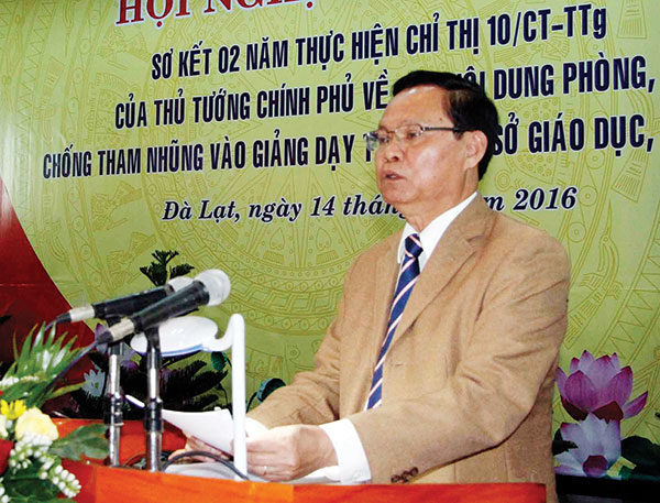 Đồng chí Huỳnh Phong Tranh - Tổng Thanh tra Chính phủ phát biểu chỉ đạo tại hội nghị. Ảnh: Đặng Tuấn