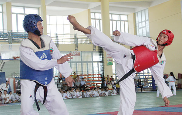 Hơn 120 võ sinh dự kỳ thi thăng đẳng Taekwondo cấp Quốc gia toàn tỉnh lần thứ I năm 2016