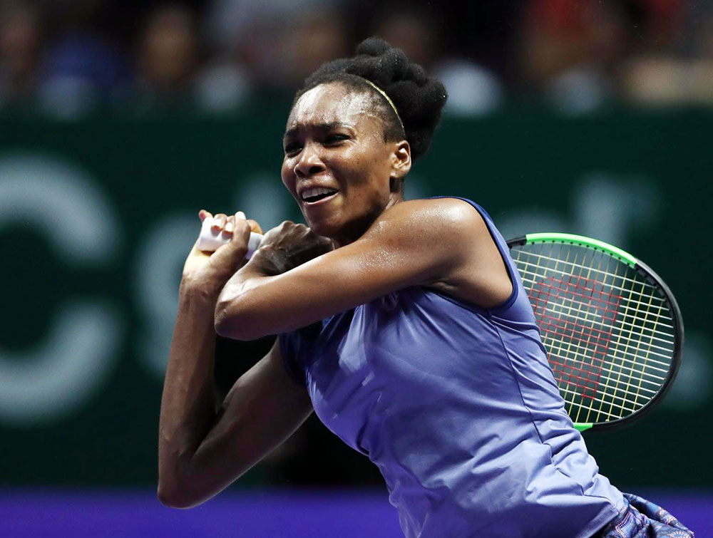 Venus Williams tại giải WTA Finals (ảnh ESPN)