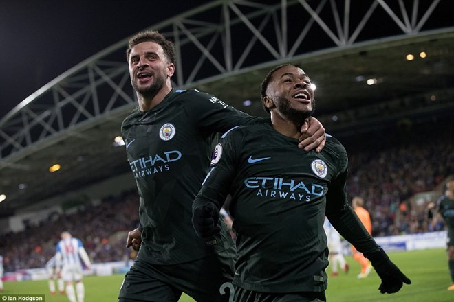 Sterling mang chiến thắng về cho Man City. (Nguồn: Getty Images)