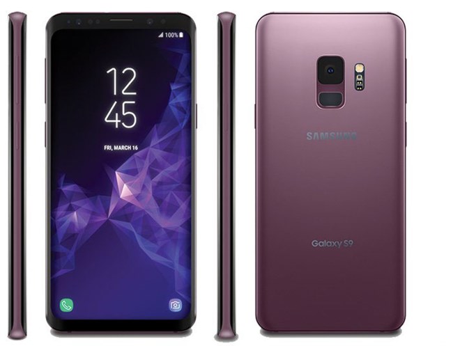 Rò rỉ ảnh Galaxy S9 màu tím tuyệt đẹp, cảm biến vân tay ở mặt sau