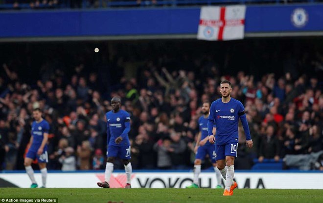 Chelsea ngày càng xa tấm vé dự Champions League mùa tới. (Nguồn: Reuters)