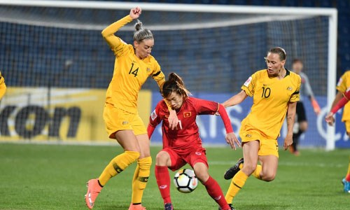 Vòng chung kết Asian Cup: Tuyển nữ Việt Nam thua đậm Australia 0-8