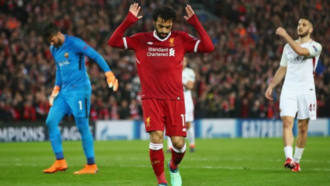 Salah giúp Liverpool đặt 1 chân vào chung kết. (Nguồn: Getty Images)