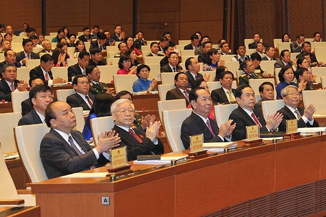 Tại lễ khai mạc kỳ họp thứ năm, Quốc hội khóa XIV
