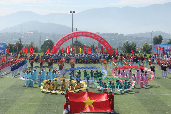 Di Linh khai mạc Đại hội Thể dục - Thể thao lần thứ IV