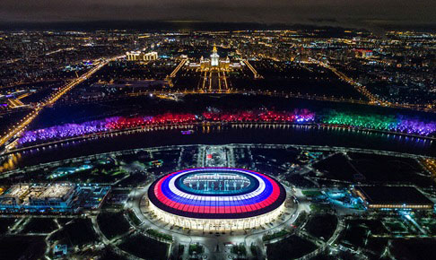 Sân vận động Luzhniki - Moscow, nơi sẽ diễn ra trận khai mạc giữa chủ nhà Nga và Ả Rập Saudi (ảnh Internet)