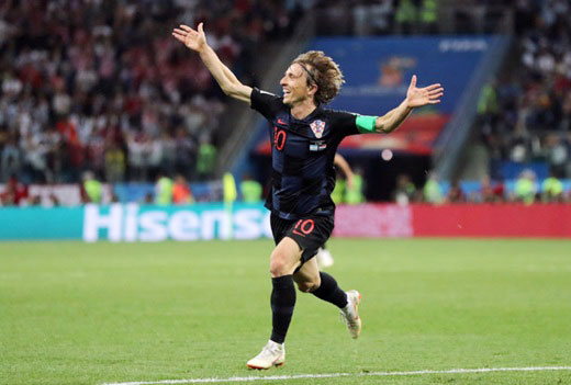 Luka Modric, thủ lĩnh của đội tuyển Croatia