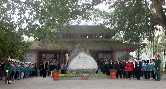 Khu lưu niệm, nơi công bố Ngày Thương binh, liệt sĩ toàn quốc, xóm Bàn Cờ, xã Hùng Sơn, huyện Đại Từ, tỉnh Thái Nguyên (Ảnh tư liệu)