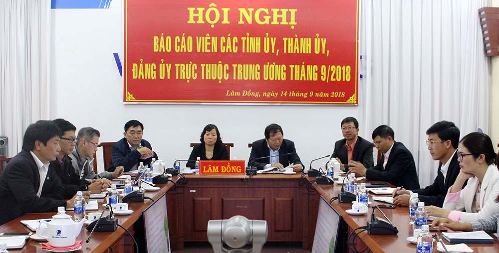 Hội nghị báo cáo viên các Tỉnh ủy, Thành ủy, Đảng ủy trực thuộc Trung ương tháng 9/2018