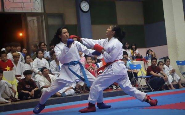 120 VĐV tranh tài tại giải Karate Đại hội TDTT Lâm Đồng lần thứ VIII