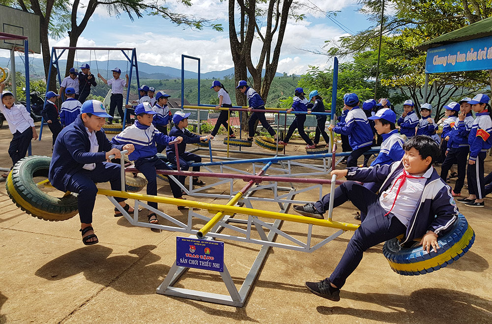 Tạo sân chơi bổ ích cho các em học sinh