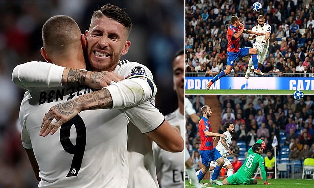 Real Madrid thắng trận đầu sau chuỗi 5 trận chỉ hòa và thua. (Nguồn: Daily Mail)