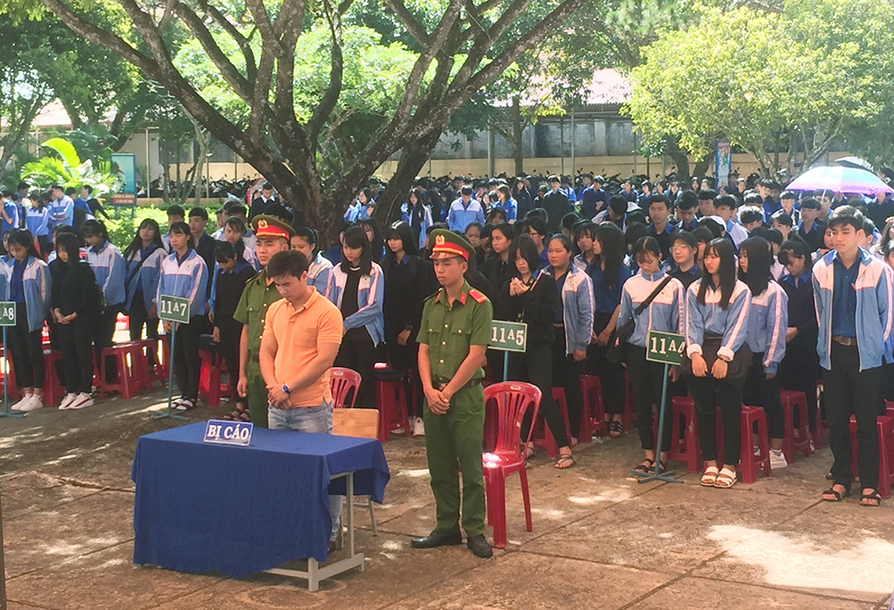 Lâm Hà: Hàng ngàn học sinh tham gia Phiên tòa giả định tuyên truyền ATGT