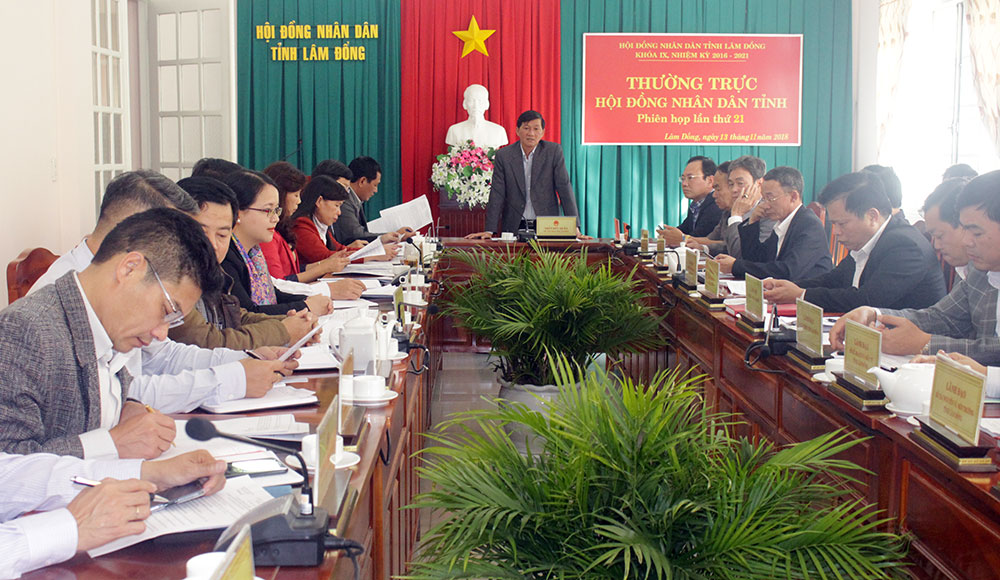 Phiên họp thứ 21 Thường trực HĐND tỉnh khóa IX, nhiệm kỳ 2016 - 2021