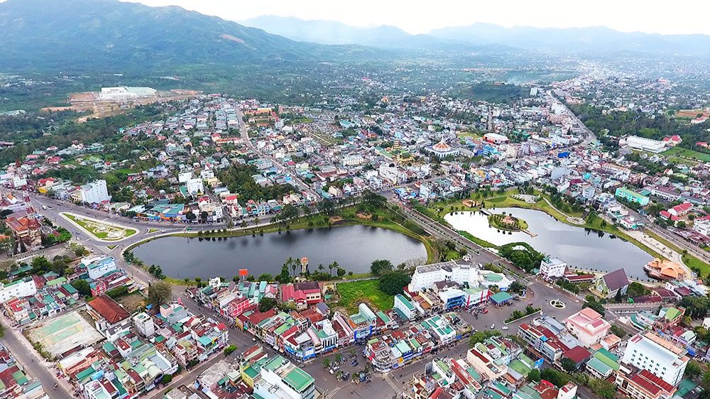 Đô thị Bảo Lộc hiện hữu với nhiều lợi thế về cảnh quan thiên nhiên. Ảnh: Đ.Anh