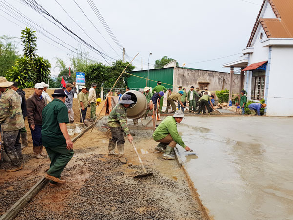 Dân vận khéo trong xây dựng nông thôn mới ở Tân Thượng