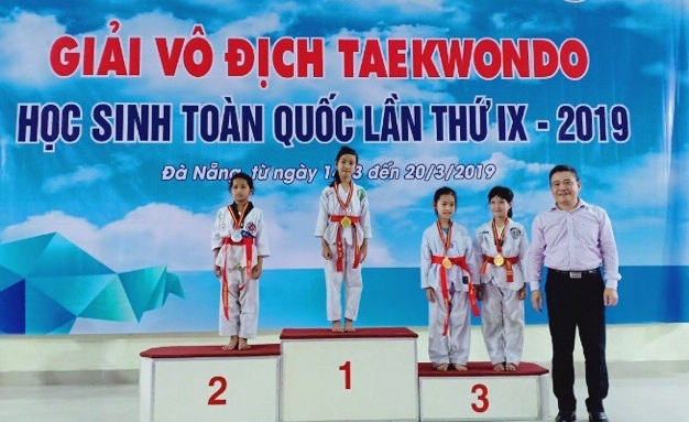 Taekwondo Lâm Đồng đứng nhất toàn đoàn khối tiểu học