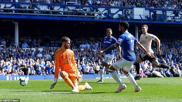 Everton dội &quot;cơn mưa bàn thắng&quot; vào lưới Manchester United