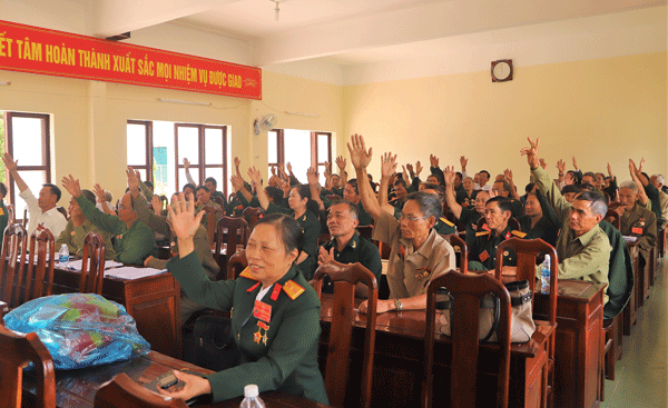 Đại hội biểu quyết bầu Ban Chấp hành Hội Trường Sơn TP Bảo Lộc nhiệm kỳ 2019 - 2014