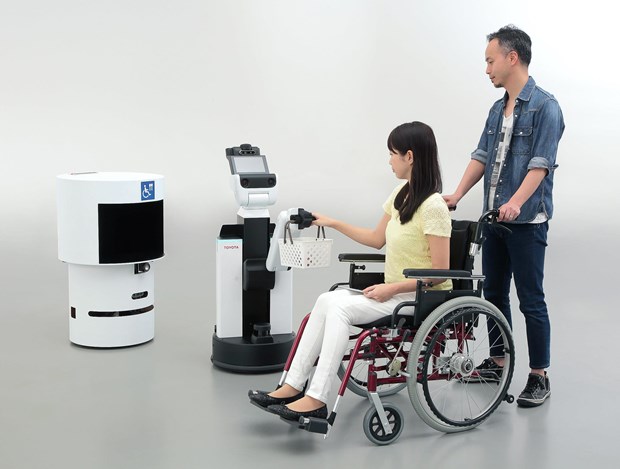 Robot hỗ trợ người tàn tật của Toyota. (Ảnh: Dezeen)