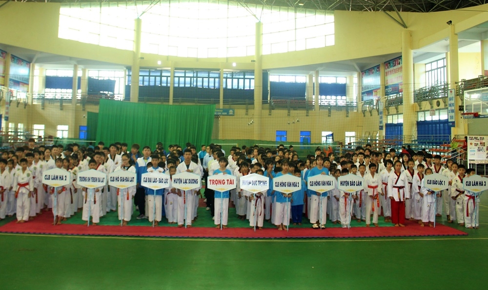 300 VĐV tranh tài tại Giải Taekwondo các CLB tỉnh Lâm Đồng năm 2019