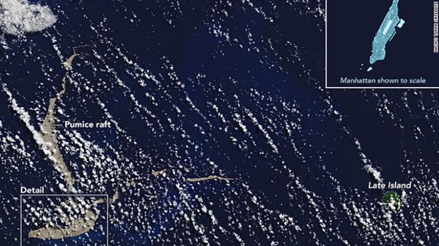 Khu vực rạn san hô Great Barrier. (Nguồn: NASA)