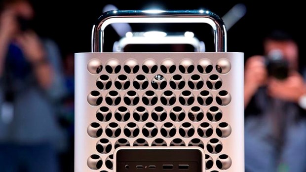 Mẫu máy tính Mac Pro mới được giới thiệu tại sự kiện Hội nghị các nhà phát triển ứng dụng của Apple ở San Jose, California, ngày 3/6/2019.