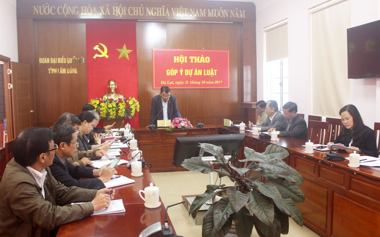 Đoàn đại biểu Quốc hội Lâm Đồng góp ý Luật Hòa giải, đối thoại tại tòa án