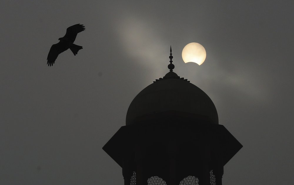 Hình ảnh nhật thực ở Lahore, Pakistan