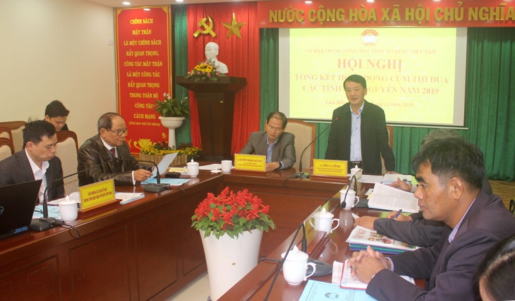 Các tỉnh Tây Nguyên tham dự giao ban cụm thi đua các tỉnh Tây Nguyên dưới sự chủ trì của Ủy ban Trung ương MTTQ Việt Nam.