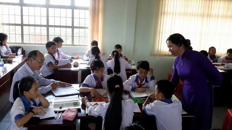 Trường THCS Tân Hà luôn được đánh giá là ngôi trường có bề dày về truyền thống hiếu học. (Ảnh do nhà trường cung cấp)