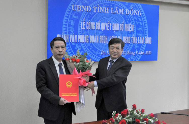 Văn phòng Đoàn ĐBQH – HĐND - UBND tỉnh Lâm Đồng có Chánh Văn phòng mới