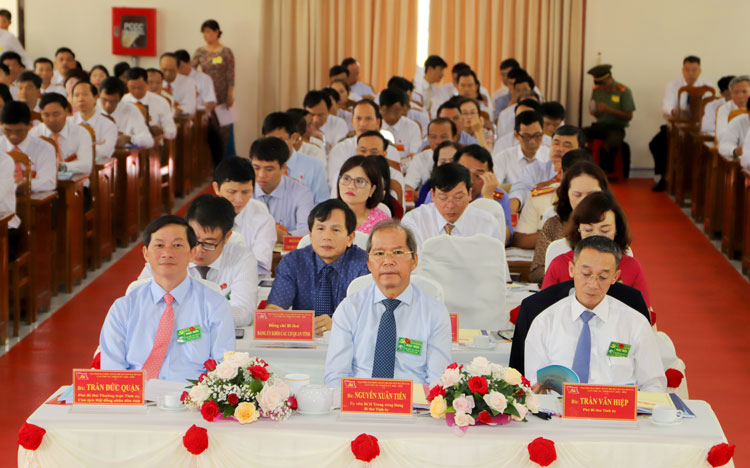 Lãnh đạo tỉnh Lâm Đồng về dự và chỉ đạo Đại hội Đại biểu Đảng bộ huyện Đạ Huoai nhiệm kỳ 2020 - 2025