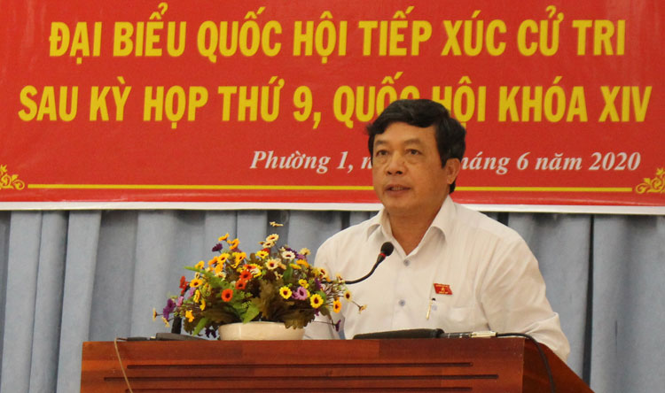Đoàn Đại biểu Quốc hội đơn vị tỉnh Lâm Đồng tiếp xúc cử tri Bảo Lộc