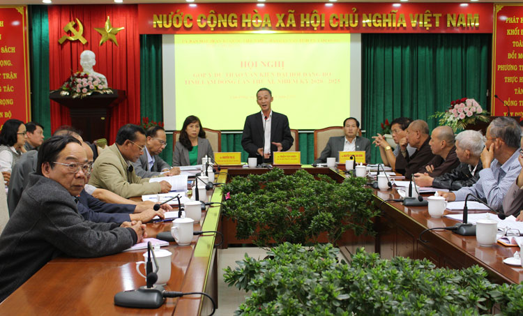 Góp ý Dự thảo văn kiện Đại hội Đảng bộ tỉnh Lâm Đồng lần thứ XI, nhiệm kỳ 2020 – 2025
