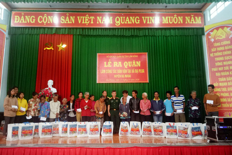 Hoàn thành đợt hành quân dã ngoại làm công tác dân vận tại xã Đạ Ploa