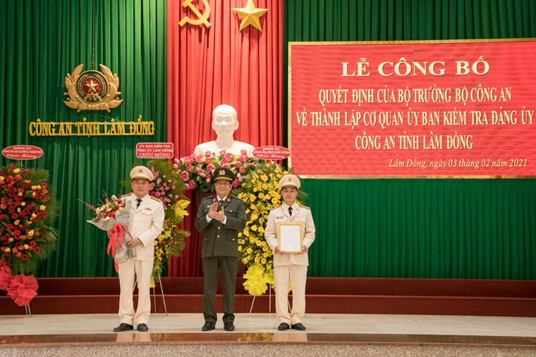 Thành lập Cơ quan Ủy ban Kiểm tra Đảng ủy Công an tỉnh Lâm Đồng
