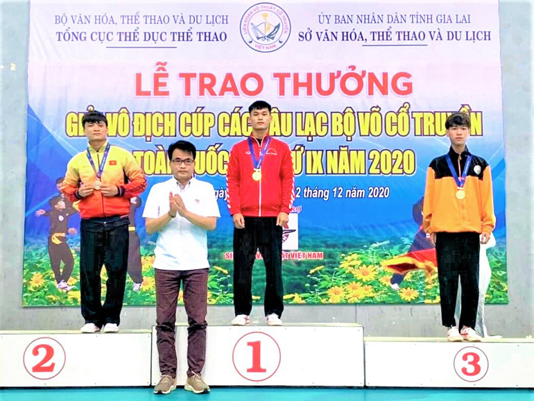 VĐV Đặng Văn Hợp của Lâm Đồng - HC Vàng quyền thuật tại Giải Vô địch Cúp các CLB VCT toàn quốc 2020
