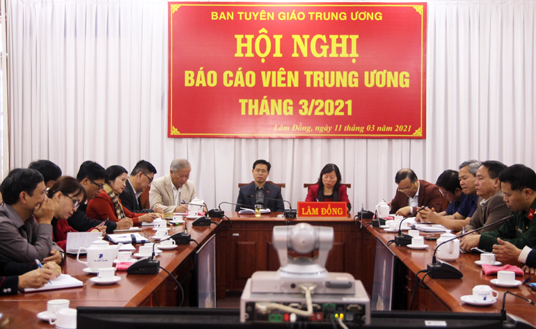 Hội nghị Báo cáo viên trực tuyến tháng 3/2021