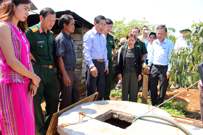 Một công trình nước sạch do Ban Chỉ đạo 502 tặng người dân xã Lộc Bắc