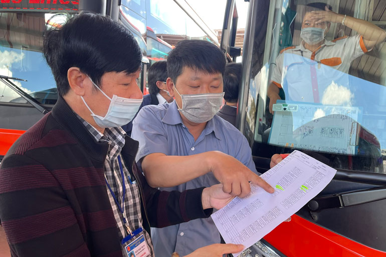 Kiểm tra việc quản lý thông tin hành khách trên mỗi chuyến xe tại Bến xe Liên tỉnh Đà Lạt