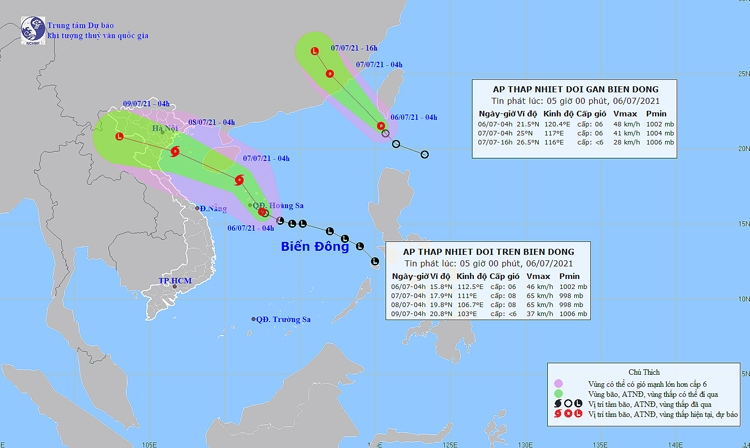 Bắc Bộ mưa lớn diện rộng, áp thấp nhiệt đới trên biển có khả năng mạnh lên thành bão