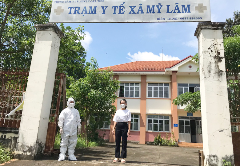 Trung tâm Y tế huyện Cát Tiên làm thủ tục xuất viện cho bệnh nhân T